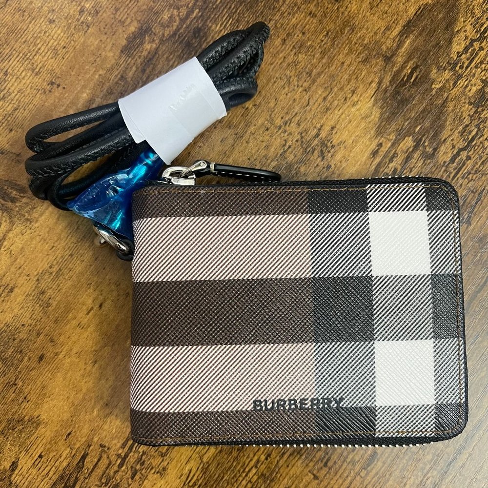 Burberry Daniels Check Zip-around Wallet